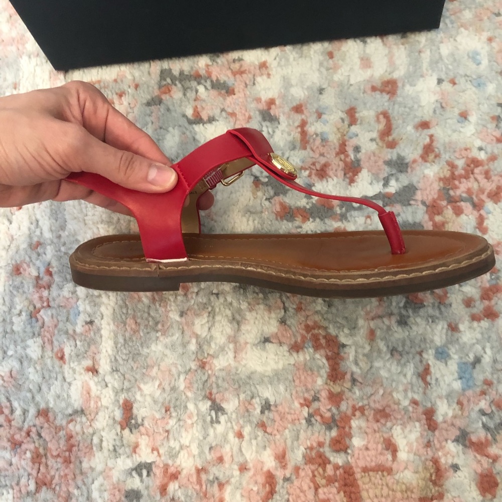 Tommy Hilfiger Burke Red Sandals - Picture 6 of 15